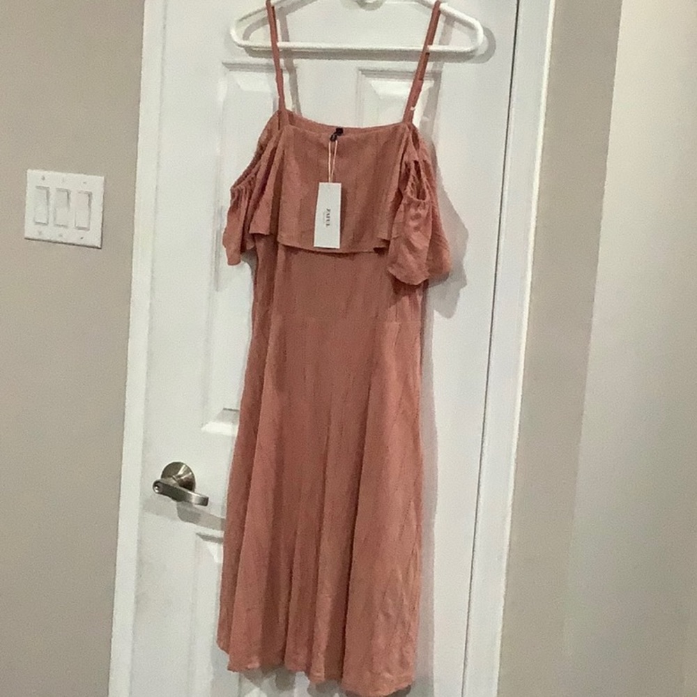 Zaful Pink Off-Shoulder Dress